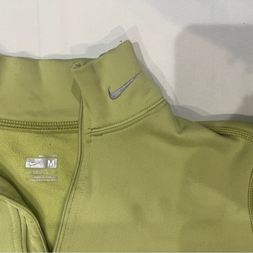 Nike Olive Quarter-Zip Performance Pullover - image 4